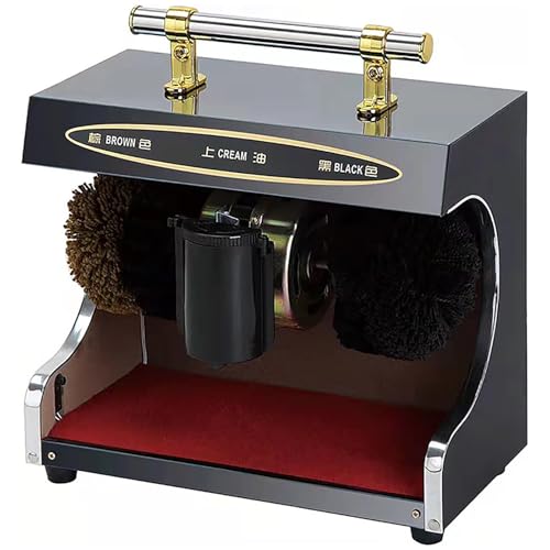 Shoe Polisher Machine Fully Automatic, Electric Shoe Buffer Dust Removal Polishing Electric Leather Shoe Shine Machine for Home Public Hotel Lobby Office
