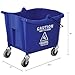 Global Industrial Commercial Mop Bucket and Wringer Combo with Side Press, 38 Quart Capacity, Durable Corrosion-Resistant Polypropylene, 3