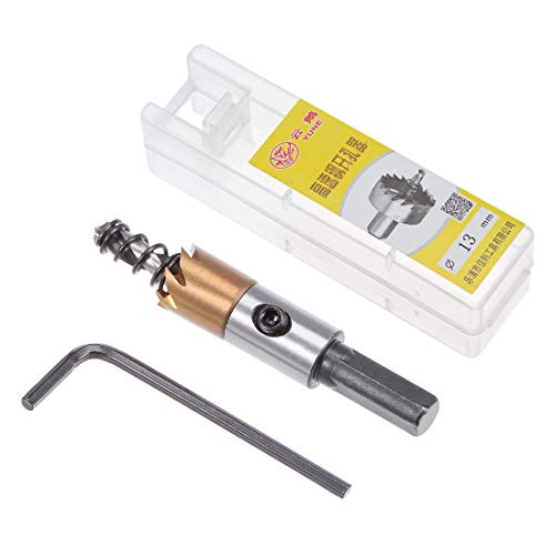 sourcingmap 4 Pcs 13mm HSS Drill Bit Hole Saw Stainless High Speed Steel Metal Alloy, 13x14mm - Image 4