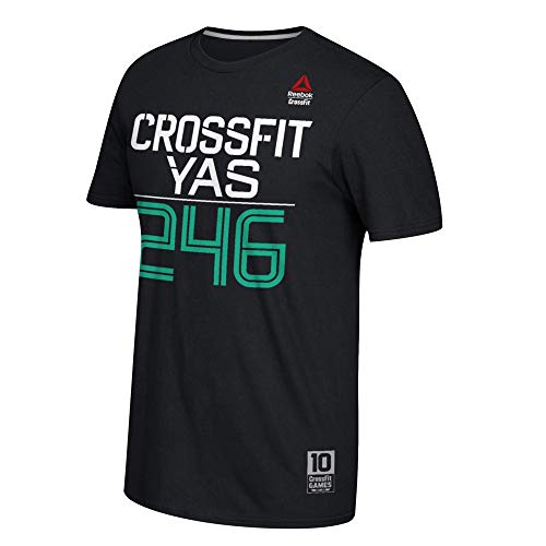 Reebok 2016 Crossfit Games CDR 808#214 Men's Black T-Shirt (XL)