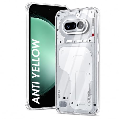 Image of DIZORO Compatible with Nothing 4a 5G Back Cover Case Clear,[ Anti Yellow ][Military Grade Protection] Hard PC Back Cover Transparent