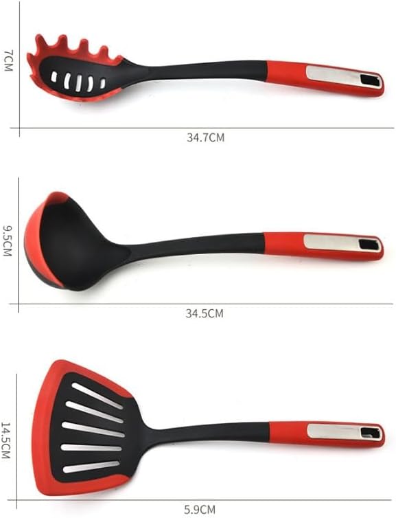 10 Piece Set of Non Stick Pans for Cooking Spatula for Soup Stir Frying Pan Fish for Potatoes Stewing