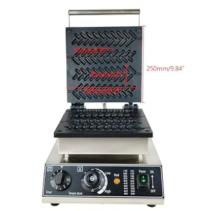 Kommerziell Antihaftpfanne Weizenstiel Waffelmaker Waffeleisen Waffelmaschine WaffelgeräT Waffle Maker Stiel Waffel Am Antihaft Machine for Backen Von Lebensmitteln Im Geschäft/Auf Dem Feld – Bild 4