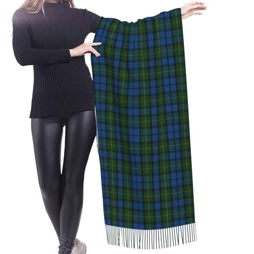 Clan Ferguson Tartan Imitation Cashmere Tassel Scarf Winter Scarf Autumn Softest Classic Warm2
