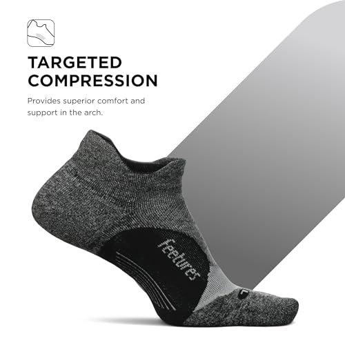 Image of Feetures Elite Light Cushion No Show Tab Sock Wave
