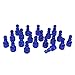 Milton 784TC-20 ColorFit Plugs, T-style Blue, 1/4" NPT Female, Box of 20
