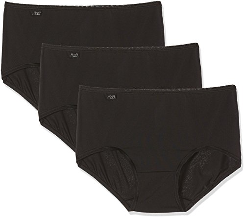 Sloggi 24/7 Microfibre culotte midi femme lot de 3 sous-vêtements noir 44