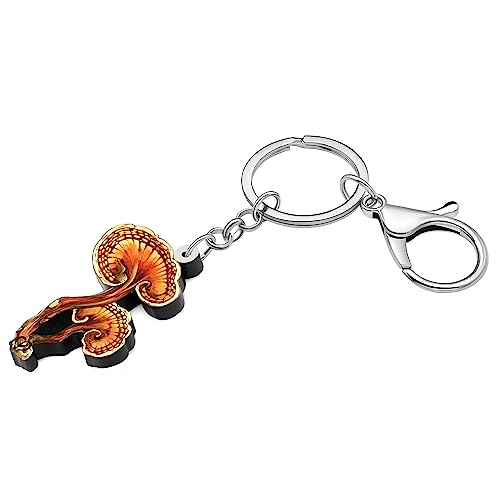 WEVENI Cute Mushroom Stuff Acrylic Mushroom Keychain Plant Keyring Food Charms for Women Girls Funny Wallet Accessories (Mushroom I)2