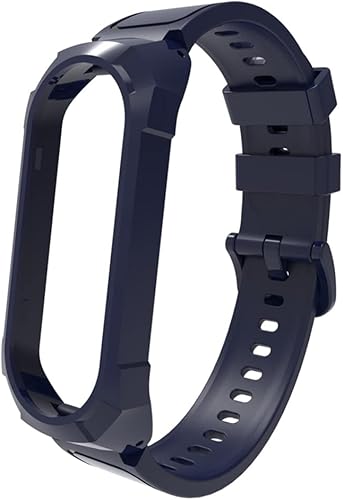 Bandas de repuesto compatibles con Xiaomi Mi Band 6 BandXiaomi Mi Band 5 BandAmazfit Band 5 Band pulseras de silicona suave correa de muñeca