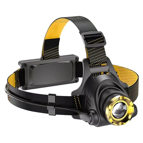 Genérico Frontal LED Recargable,Múltiples Modos De Brillo Y Ángulo Ajustable | Frontales Súper Brillantes para Adultos - Para Camping, Running, Ciclismo, Y Senderismo Nocturno