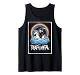 grim reaper cavalca unicorn under rainbow death metal rocker canotta