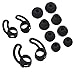 ALXCD Replacement Eartips & Wingtips for BeatsX, S/M/L & Double Flange 4 Pair Eartips & S/L 2 Pair Wingtips, Fit for Beats by Dr. Dre BeatsX Eaartips Wingtips [Black]