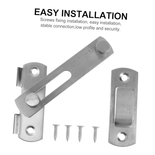 HEALLILY 4 Travas De Portão Para Fivela De Metal Trava De Janela Parafuso De Trava De Porta Trava De