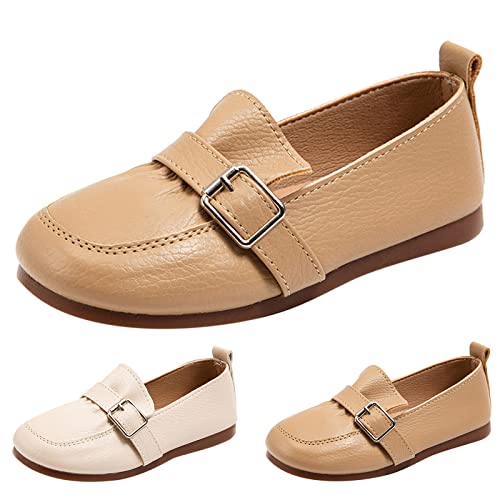 Fashion Spring Summer Children's Casual Shoes Girls' Leather Shoes Flat Sole Soft Comfortable Dress Girls Boots Size 134
