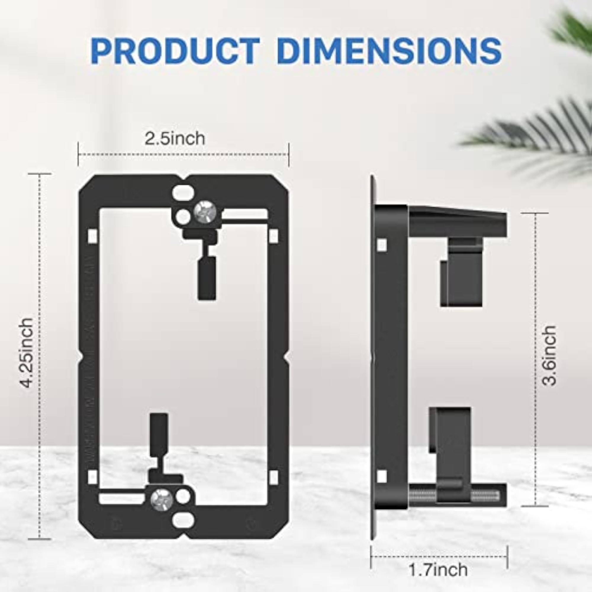 4 Pack Ethernet Wall Plate 1 Port Keystone Jack