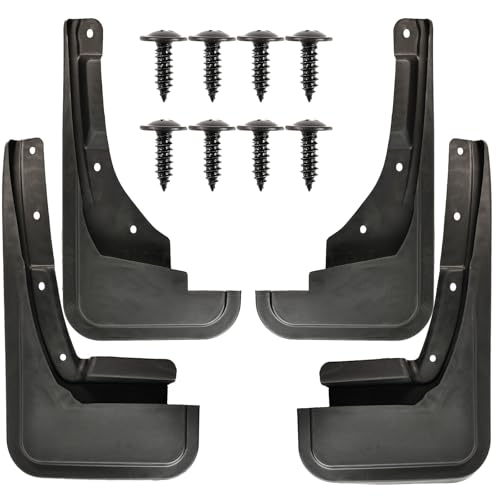 Image of XUKEY Mud Flaps for Ford Maverick 2025 2024 2023 2022 Accessories All Weather Splash Guard Mudguards Mudflaps Fender Tire Protector Rear Front No Drilling Required,Black(Set of 4)