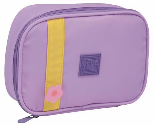 Genérico Kit Escolar Mochila e Estojo Roxo Unicórnio Com Arco-íris Jovial Feminina Juvenil Escolar C