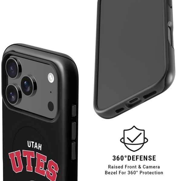 Skinit Impact Phone Case Compatible with iPhone 17 Pro Max Magsafe - Officially Licensed University of Utah Utes Logo Design