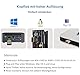 ADWITS 1-Pack 4K 2K 1080P 30Hz bis 60Hz Unterstützung HDMI Display Emulator DDC EDID Headless Ghost Monitor Adapter Dummy Stecker, Höchste 4096x2160 @ 60Hz - Gold Farbe
