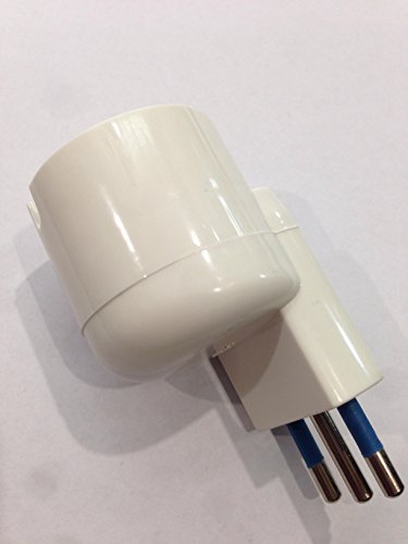 FAI Adaptateur gain de place Schuko, blanc Flowp Cover