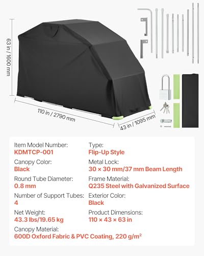 VEVOR Motorcycle Storage Shelter