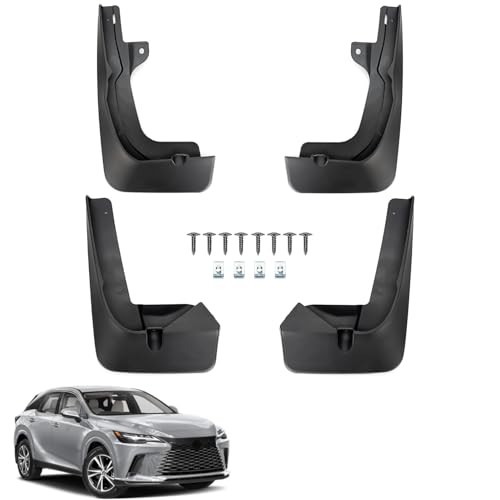 Image of Mud Flaps Compatible with L-EXUS RX350 RX350h RX500h 2023 2024 No-Drill Front & Rear 4PCS Mud Splash Guard Accessories