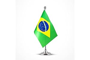 Brazil Flag Brazilian Table Desk Small Mini Flags Decorations