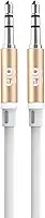ELG, ECAUX1, Cabo Estéreo Auxiliar de Áudio, Conector P2 X P2, Entrada de 3.5mm, Alta Definição Sonora e Conexão Estável, Cabo Emborrachado Flexível, Branco