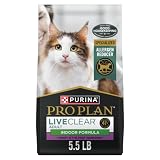 Purina Pro Plan LiveClear Indoor Cat Food, Turkey & Rice...