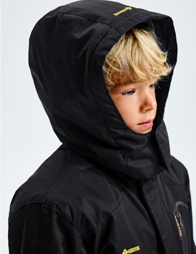 Gemyse Boy'S Waterproof Ski Snow Jacket Hooded Fleece Windproof Winter Jacket thumb #4