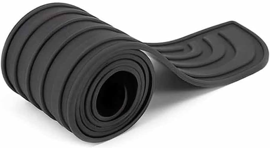 Car Rear Bumper Protector for Opel Corsa D A B C E F OPC, Anti-Scratch Rubber Guard Trunk Protection Strip Easy Install Exterior Accessories(104x9cm)