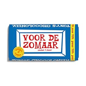 Tony’s Chocolonely – Chocoladereep Puur – Zeg ’t met een reep “Zomaar” – 180 gram – Fairtrade Chocolade