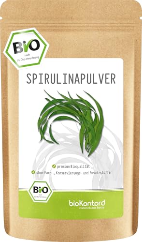 Spirulina Pulver BIO 250 g I 100% natürlich und rein - aus kontrolliert biologischem Anbau I ohne Zusatzstoffe I von bioKontor