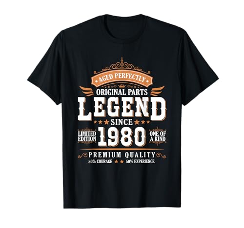 Legend Since 1980 Birthday Limited Edition Men Born in 1980 T-Shirt