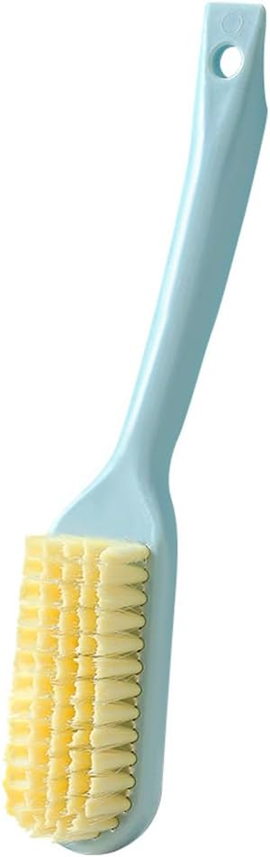 Long Handle Shoe Brush, 8.8 inch Cleaning Tool with Hook, Soft Bristles for Sneakers and Multi-Surface Scrubbing