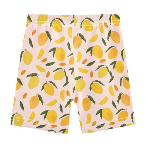 Girls' Shorts Soft Summer Soft Boxers Short Tropical Fruit Mango Leggings Dance Bottoms3