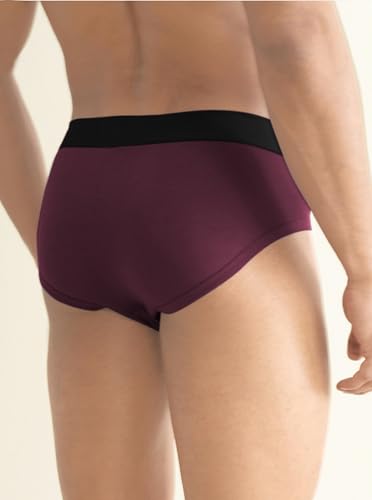 Image of PRETTIFY Super Cotton Modal Fabric Briefs for Men | Regular Fit, Ultra-Soft & Durable Exposed Waistband for All-Day Comfort-Pack of 1.