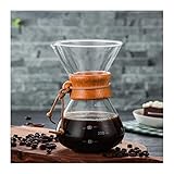 MOOMOO Like A Breeze Venta al por mayor de alta temperatura resistente a la cafetera de café cafetera café espresso cafetera con maceta de filtro de acero inoxidable(400ML Have Filter)