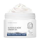 Glycolic Acid 15% Anti-Wrinkle Cream- Extra strength, Alpha Hydroxy Acid enhanced with Green Tea Extract that improves your complexion as it safely and aggressively smoothes out fine lines and wrinkles.