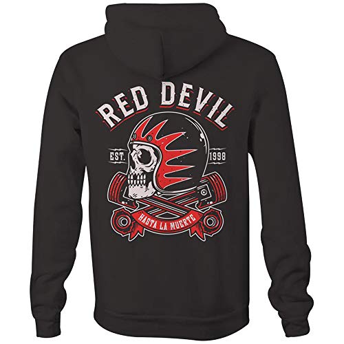 RED DEVIL CLOTHING Hasta La Muerte Zipp Hoodie