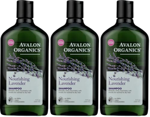 Avalon Organics Botanicals, Shampoo, Lavender, 11 oz (Pack of 3)
