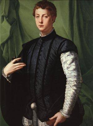 Peinture à l'huile Lodovico Capponi par Bronzino pour décorer un grand salon
