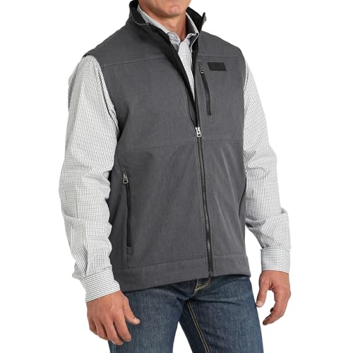 Cinch Men's Brown Softshell Vest Brown2