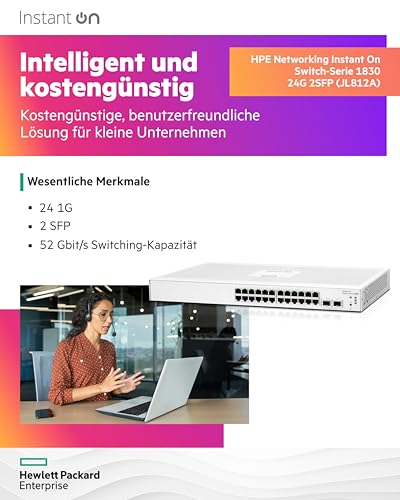 HPE Networking Instant On 1830 8G 4p Classe 4 PoE JL811A - vue 8