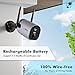 ZUMIMALL Security Cameras Wireless Outdoor-2K Home Security Camera Battery Powered, Outdoor Security Cameras with 3MP Color Night Vision/Spotlight/IP66 Waterproof/PIR Detection/2-Way Talk/Cloud