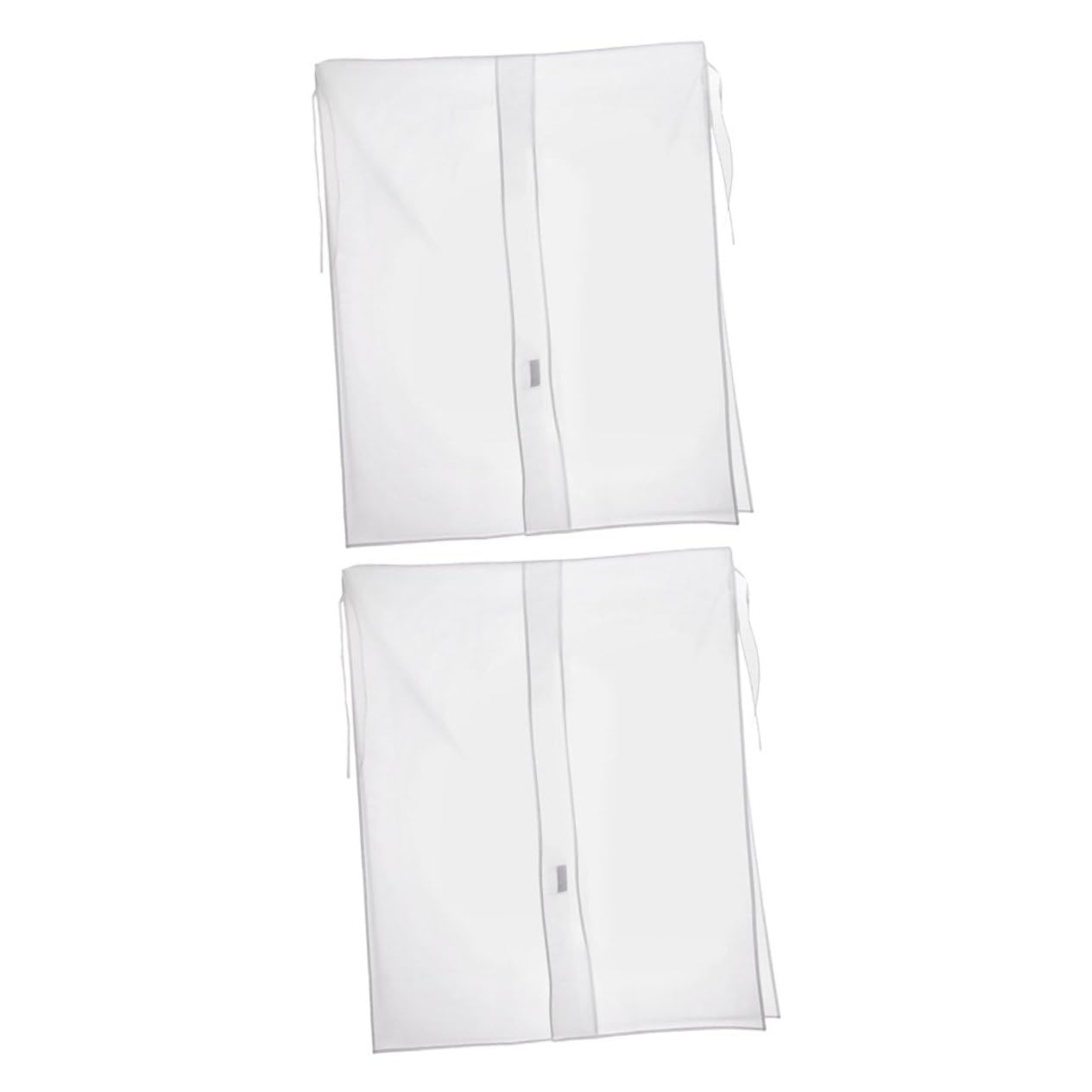 2piezas Funda De Abrigo Prueba De Polvo Fundas Protectoras Para Ropa Impermeables Bolsa De Almacenamiento Para Armario Protector Para Perchero Para Colgar Ropa El Armario