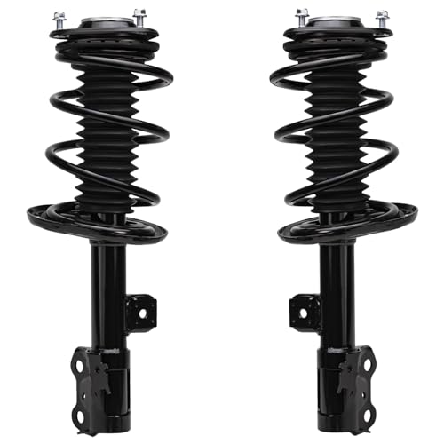 Image of Detroit Axle - Struts Shocks for 2006-2012 Toyota RAV4 [2.4L 2.5L], 2 Front Complete Struts with Coil Spring 2 Rear Shock Absorbers 2007 2008 2009 2010 2011 Replacement