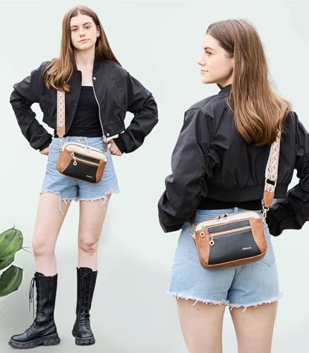 Image of Crossbody Purse for Women Small Crossbody Bags Trendy Vegan Leather with Adjustable Shoulder Straps Gift for Mother Wife Mom