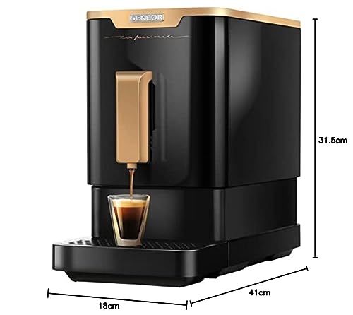 Sencor Machine Expresso GOLD Edition 19 Bars Kompakt - Auto Cleaning - Kaffeemühle mit Bohnen - Automatische Espressomaschine - Barista Express-Mühle, Thermoblock und Patentiertes Brausystem – Bild 3
