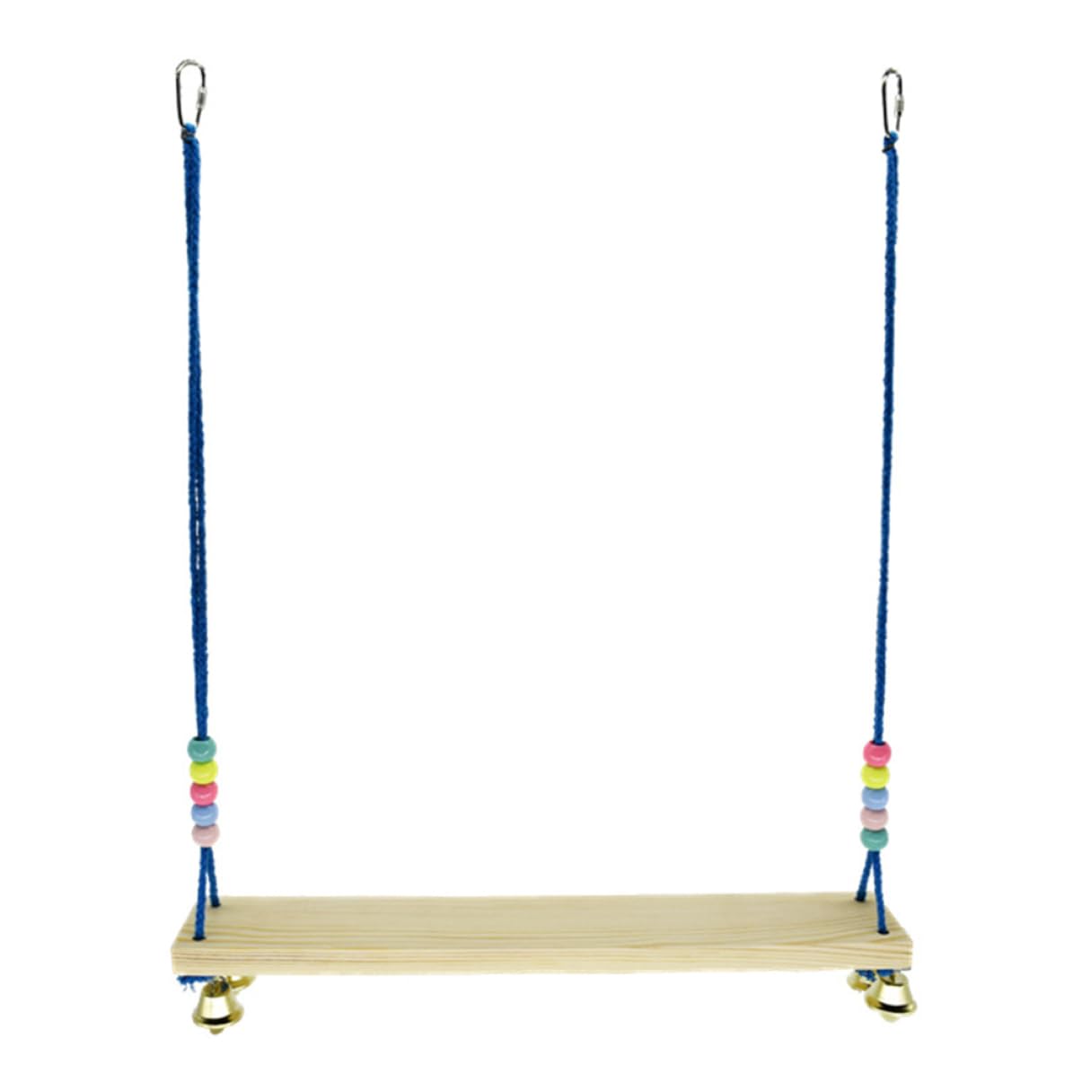 CIYODO 1Pc Parrot Bell Swing Creative Bird Suspension Bridge for Parrots Fun Bird Standing Rack for Lovebirds and Macaws